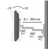 LED/LCD TV Wall Mount 13-30 inch 15kg Swivel