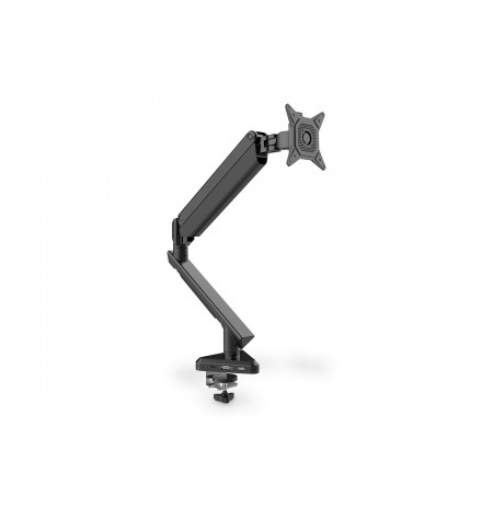 Single desk arm with 1xLCD clamp with gas spring and docking station max. 30" and 9kg PD3.0