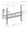 Maclean MC-798N TV Mount, Bracket for TV max VESA 600x400, 37-70", 35kg