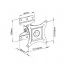 Techly Wall Support for LCD LED 13-30" Full Motion White" ICA-LCD 201WH