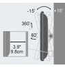 Techly Wall Support for LCD LED 13-30" Full Motion White" ICA-LCD 201WH