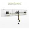 Desktop Swivel Mount for Three Monitors 13-24 Inch 30kg