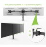 Desktop Swivel Mount for Three Monitors 13-24 Inch 30kg