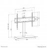 Neomounts Desk Mount | DS45-430BL16 TV stand | Adjustable Height