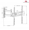 Mount wall for TV Maclean MC-761 (Tilting, Wall, 26" - 55", max. 30kg)