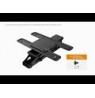 Maclean electric ceiling TV mount, TUYA support, max VESA 600x400, 90st swivel remote control, 32"-75", 35kg, MC-490