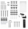 Maclean electric ceiling TV mount, TUYA support, max VESA 600x400, 90st swivel remote control, 32"-75", 35kg, MC-490