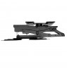 Maclean electric ceiling TV mount, TUYA support, max VESA 600x400, 90st swivel remote control, 23"-65", 30kg, MC-491