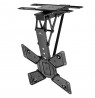 Maclean electric ceiling TV mount, TUYA support, max VESA 600x400, 90st swivel remote control, 23"-65", 30kg, MC-491
