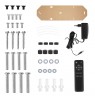 Maclean electric ceiling TV mount, TUYA support, max VESA 600x400, remote control, 23"-55", 30kg, MC-492