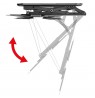 Maclean electric ceiling TV mount, TUYA support, max VESA 600x400, remote control, 23"-55", 30kg, MC-492