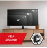 Maclean MC-386 Universal TV Stand Base for Cabinet Dresser Table Desk 32" - 75" 40kg VESA 35° Rotating Temepred Glass Adjustabl