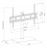 Maclean MC-386 Universal TV Stand Base for Cabinet Dresser Table Desk 32" - 75" 40kg VESA 35° Rotating Temepred Glass Adjustabl