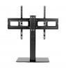 Maclean MC-386 Universal TV Stand Base for Cabinet Dresser Table Desk 32" - 75" 40kg VESA 35° Rotating Temepred Glass Adjustabl