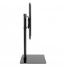 Maclean MC-386 Universal TV Stand Base for Cabinet Dresser Table Desk 32" - 75" 40kg VESA 35° Rotating Temepred Glass Adjustabl