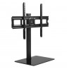 Maclean MC-386 Universal TV Stand Base for Cabinet Dresser Table Desk 32" - 75" 40kg VESA 35° Rotating Temepred Glass Adjustabl
