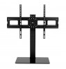 Maclean MC-386 Universal TV Stand Base for Cabinet Dresser Table Desk 32" - 75" 40kg VESA 35° Rotating Temepred Glass Adjustabl