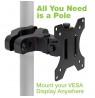 Techly ICALCD100BK monitor mount / stand Black