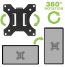 Techly ICALCD100BK monitor mount / stand Black