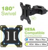 Techly ICALCD100BK monitor mount / stand Black