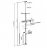 Techly ICA-TR32 TV mount/stand 177.8 cm (70") Silver