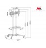 Maclean MC-661 Trolley TV Stand with Mounting Bracket and 2 Shelfs