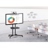Maclean MC-661 Trolley TV Stand with Mounting Bracket and 2 Shelfs