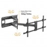 Techly ICA-PLB 490 TV mount 2.03 m (80") Black