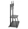 Manhattan TV & Monitor Mount, Trolley Stand, 1 screen, Screen Sizes: 37-100", Black, VESA 200x200 to 800x600mm, Max 150kg,
