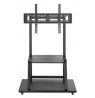Manhattan TV & Monitor Mount, Trolley Stand, 1 screen, Screen Sizes: 37-100", Black, VESA 200x200 to 800x600mm, Max 150kg, Shelf