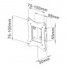 Techly ICA-LCD-900 TV mount 76.2 cm (30") Black