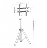 Techly Universal Floor Tripod Stand for 17-60" TV
