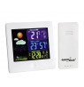 Wireless Weather Station Outside Sensor Alarm Colorful Display Green Blue GB521W