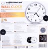 Clock wall Esperanza LYON EHC016K (black color)