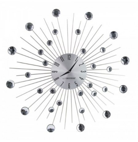 Clock wall Esperanza Boston EHC002 (silver color)