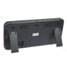 Large Digital Clock Wall Mount Free Standing with Temperature Sensor 37x17cm LCD Display Power Adapter & Battery Operated
