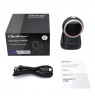 Qoltec Desktop Precision Reader 1D Barcode & QR Scanner | 2D