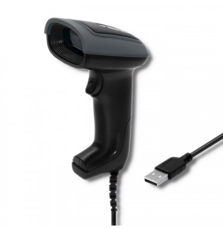 Qoltec 50863 Wired QR & BARCODE Scanner | USB