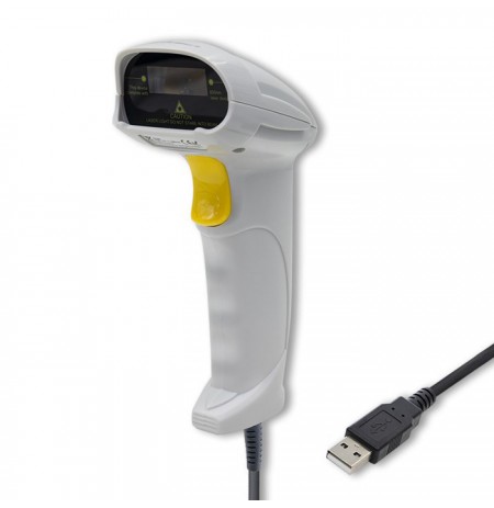 Qoltec 50877 Laser scanner 1D | USB | White