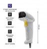 Qoltec 50877 Laser scanner 1D | USB | White