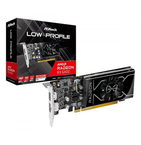 Vaizdo plokštė ASROCK RX 6400 LP 4GB