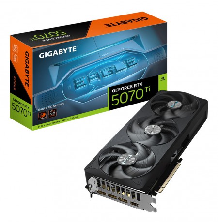 GIGABYTE GeForce RTX 5070 Ti EAGLE OC SFF 16G Graphics Card - 16GB GDDR7, 256bit, PCI-E 5.0, 2542 MHz Core Clock, 3 x DP 2.1a, 1