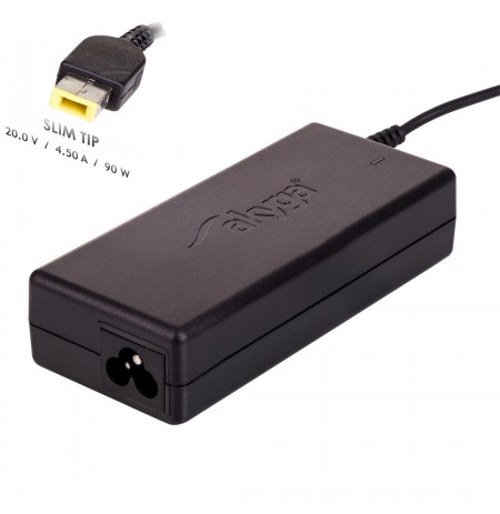 Power supply mains Akyga Square AK-ND-29 for notebooks IBM, Lenovo (20 V, 4,5 A, 90 W, Slim Tip, Square yellow )