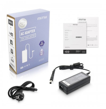 notebook charger mitsu 19.5v 3.33a (7.4x5.0 pin) - hp