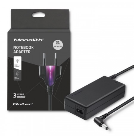 Power supply Qoltec 50071.90W for notebooks Asus (19 V, 4,74 A, 90 W, 5.5 mm x 2.5 mm)