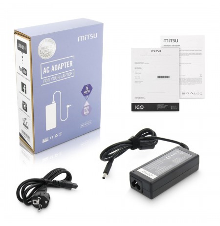 notebook charger mitsu 19.5v 3.34a (4.5x3.0 pin) - dell