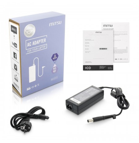 notebook charger mitsu 18.5v 3.5a (7.4x5.0 pin) - hp, compaq