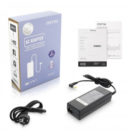 notebook charger mitsu 19v 4.74a (5.5x1.7) - acer