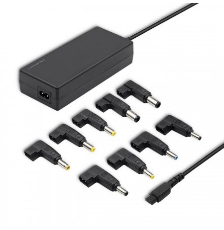 Power supply Qoltec 50012.90W for notebooks (20 V, 4,5 A, 4,62 A, 4,74 A, 4,9 A, 90 W, 11 mm, 4.8 mm, 5.0 mm, 5.5 mm, 6.5 mm, 7.