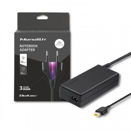 Power supply Qoltec 50098.45W for notebooks Lenovo (20 V, 2,25 A, 45 W, Slim Tip )